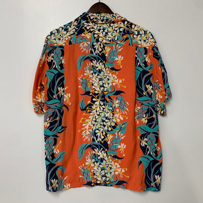 【中古品】【メンズ】 SUN SURF サンサーフ SS38026 KAHILI GINGER カヒリ ジンジャー トップス 半袖 145-260606-cs-11-izu サイズ：M カラー：オレンジ系 万代Net店