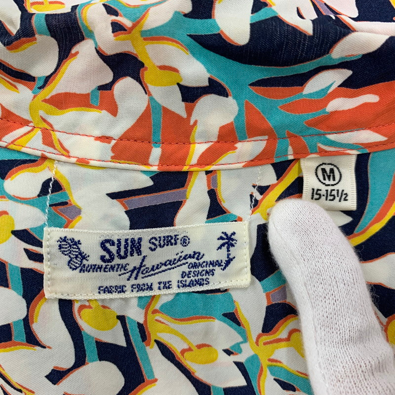 【中古品】【メンズ】 SUN SURF サンサーフ SS38026 KAHILI GINGER カヒリ ジンジャー トップス 半袖 145-260606-cs-11-izu サイズ：M カラー：オレンジ系 万代Net店