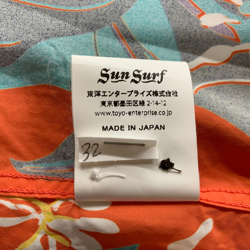 【中古品】【メンズ】 SUN SURF サンサーフ SS38026 KAHILI GINGER カヒリ ジンジャー トップス 半袖 145-260606-cs-11-izu サイズ：M カラー：オレンジ系 万代Net店