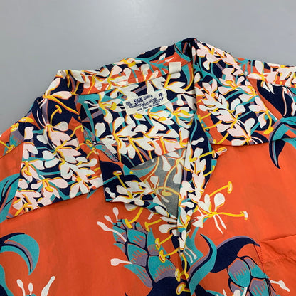 【中古品】【メンズ】 SUN SURF サンサーフ SS38026 KAHILI GINGER カヒリ ジンジャー トップス 半袖 145-260606-cs-11-izu サイズ：M カラー：オレンジ系 万代Net店