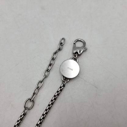 【中古品】【メンズ/レディース】 DIESEL ディーゼル DOUBLE RING NECKLACE DX1168040 ダブルリング ネックレス アクセサリー 192-260618-as-14-izu カラー：シルバー 万代Net店