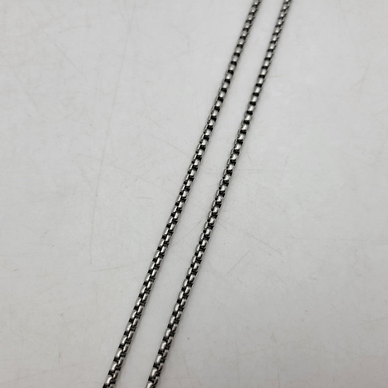 【中古品】【メンズ/レディース】 DIESEL ディーゼル DOUBLE RING NECKLACE DX1168040 ダブルリング ネックレス アクセサリー 192-260618-as-14-izu カラー：シルバー 万代Net店