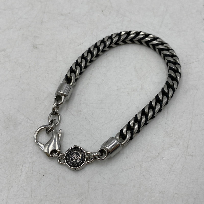 【中古品】【メンズ/レディース】 DIESEL ディーゼル STAINLESS CHAIN BRACELET ステンレス チェーン ブレスレット アクセサリー 192-260609-cs-08-izu カラー：シルバー 万代Net店
