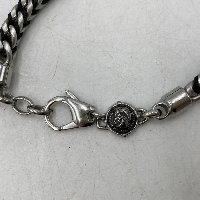 【中古品】【メンズ/レディース】 DIESEL ディーゼル STAINLESS CHAIN BRACELET ステンレス チェーン ブレスレット アクセサリー 192-260609-cs-08-izu カラー：シルバー 万代Net店