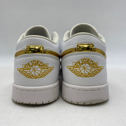 【中古品】【メンズ】 NIKE ナイキ WMNS AIR JORDAN 1 LOW SE CZ4776-100 ウィメンズ エア ジョーダン 1 ロー SE スニーカー 靴 160-260607-as-11-izu サイズ：28.5cm カラー：WHITE/METALLIC GOLD-WHITE 万代Net店