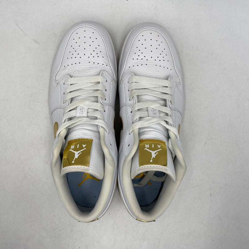 【中古品】【メンズ】 NIKE ナイキ WMNS AIR JORDAN 1 LOW SE CZ4776-100 ウィメンズ エア ジョーダン 1 ロー SE スニーカー 靴 160-260607-as-11-izu サイズ：28.5cm カラー：WHITE/METALLIC GOLD-WHITE 万代Net店