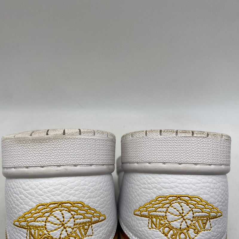 【中古品】【メンズ】 NIKE ナイキ WMNS AIR JORDAN 1 LOW SE CZ4776-100 ウィメンズ エア ジョーダン 1 ロー SE スニーカー 靴 160-260607-as-11-izu サイズ：28.5cm カラー：WHITE/METALLIC GOLD-WHITE 万代Net店