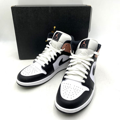 【中古品】【メンズ】 NIKE ナイキ AIR JORDAN 1 MID DQ8426-100 エア ジョーダン 1 ミッド スニーカー シューズ 靴 160-260607-as-08-izu サイズ：28.5cm カラー：WHITE/BLACK-RUST PINK 万代Net店