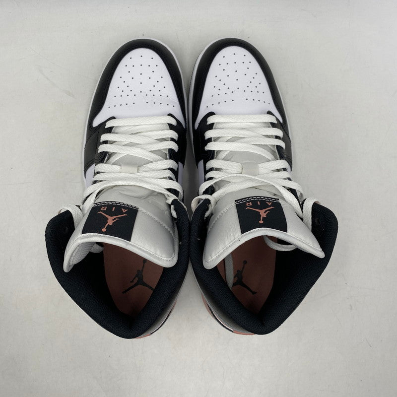 【中古品】【メンズ】 NIKE ナイキ AIR JORDAN 1 MID DQ8426-100 エア ジョーダン 1 ミッド スニーカー シューズ 靴 160-260607-as-08-izu サイズ：28.5cm カラー：WHITE/BLACK-RUST PINK 万代Net店