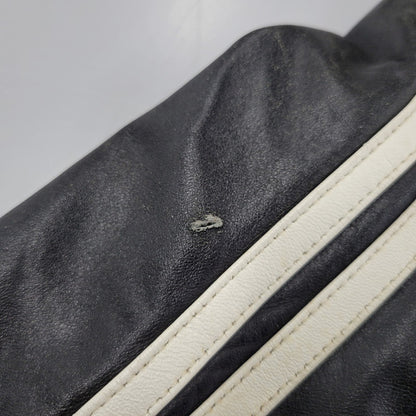 【現状渡し品】【メンズ】 BURBERRY BLACK LABEL バーバリーブラックレーベル BMP07-308-09 SHEEPSKIN SIDELINE JACKET シープスキン サイドライン ジャケット アウター 141-260613-ya-01-izu サイズ：L カラー：ブラック 万代Net店
