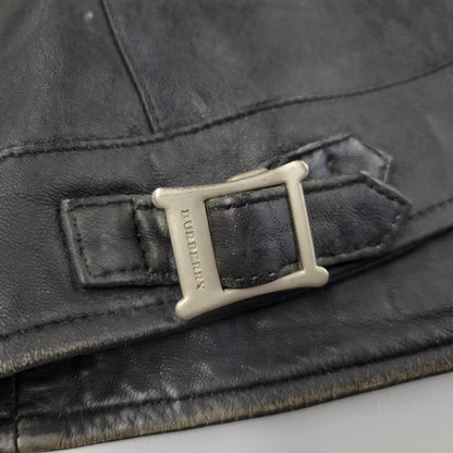 【現状渡し品】【メンズ】 BURBERRY BLACK LABEL バーバリーブラックレーベル BMP07-308-09 SHEEPSKIN SIDELINE JACKET シープスキン サイドライン ジャケット アウター 141-260613-ya-01-izu サイズ：L カラー：ブラック 万代Net店