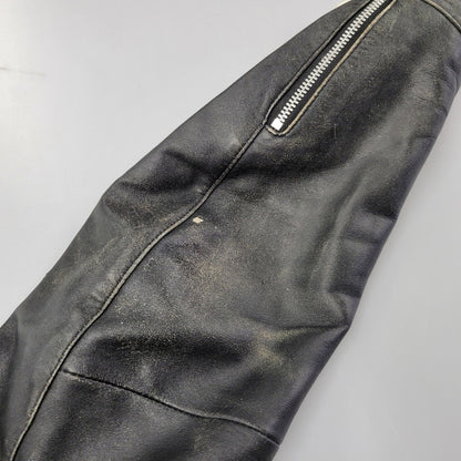 【現状渡し品】【メンズ】 BURBERRY BLACK LABEL バーバリーブラックレーベル BMP07-308-09 SHEEPSKIN SIDELINE JACKET シープスキン サイドライン ジャケット アウター 141-260613-ya-01-izu サイズ：L カラー：ブラック 万代Net店