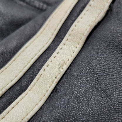 【現状渡し品】【メンズ】 BURBERRY BLACK LABEL バーバリーブラックレーベル BMP07-308-09 SHEEPSKIN SIDELINE JACKET シープスキン サイドライン ジャケット アウター 141-260613-ya-01-izu サイズ：L カラー：ブラック 万代Net店