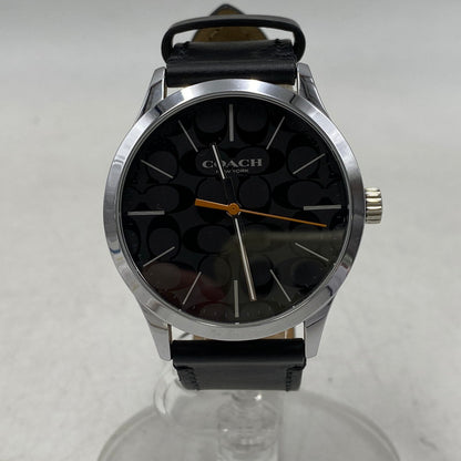 【中古品】【メンズ/レディース】 COACH コーチ 118.2.112.1640 BAXTER ANALOG QUARTZ バクスター アナログ クオーツ 腕時計 時計 197-260609-cs-10-izu カラー：ブラック×シルバー 万代Net店