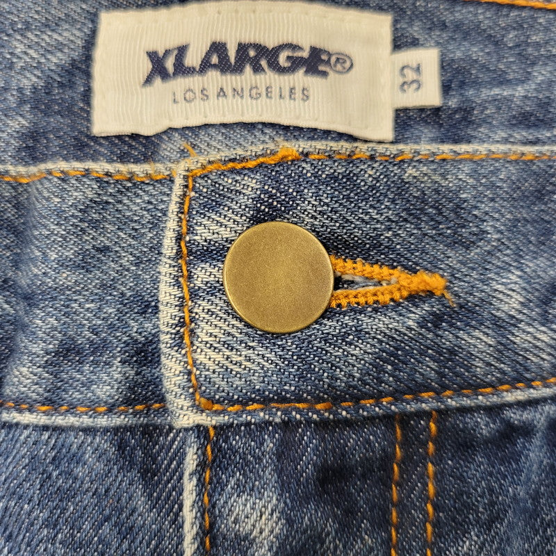 【中古品】【メンズ】 XLARGE エクストララージ 01181703 18SS DENIM SHORT PANTS デニム ショート パンツ ボトムス ズボン 153-260613-cs-08-izu サイズ：32 カラー：インディゴ 万代Net店