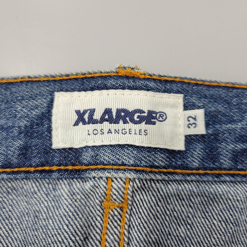 【中古品】【メンズ】 XLARGE エクストララージ 01181703 18SS DENIM SHORT PANTS デニム ショート パンツ ボトムス ズボン 153-260613-cs-08-izu サイズ：32 カラー：インディゴ 万代Net店