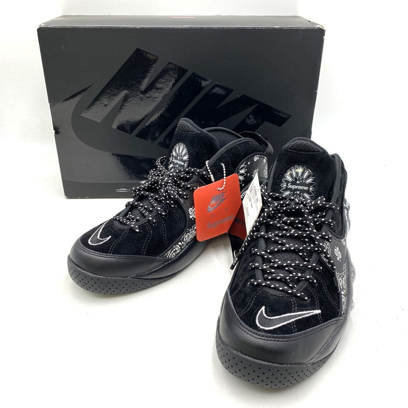 【中古美品】【メンズ】 NIKE ナイキ × SUPREME シュプリーム AIR ZOOM FLIGHT 95 SP DJ8604-001 エア ズームフライト 95 SP スニーカー シューズ 靴 160-260607-as-02-izu サイズ：26.5cm カラー：BLACK/WHITE 万代Net店
