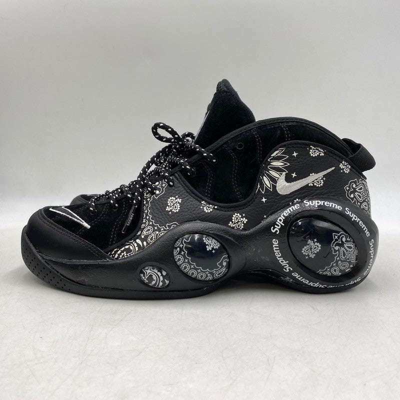 【中古美品】【メンズ】 NIKE ナイキ × SUPREME シュプリーム AIR ZOOM FLIGHT 95 SP DJ8604-001 エア ズームフライト 95 SP スニーカー シューズ 靴 160-260607-as-02-izu サイズ：26.5cm カラー：BLACK/WHITE 万代Net店