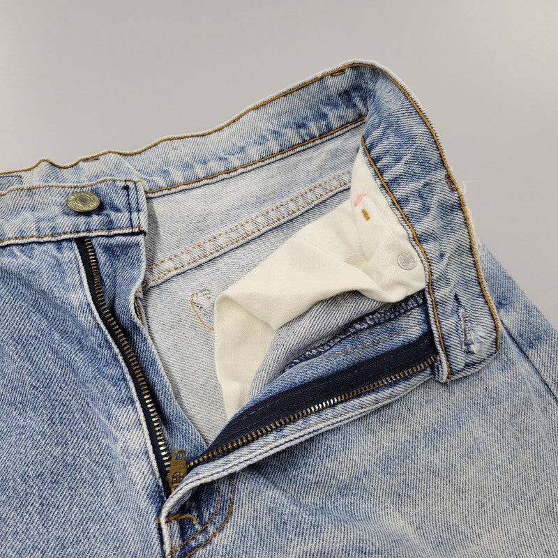 【中古品】【メンズ】 LEVI'S リーバイス USA製 刻印551 オレンジタブ SMALLE 不均等V 718 DENIM PANTS デニム パンツ ズボン ボトムス 157-260613-ya-02-izu サイズ：29×34 カラー：ライトインディゴ 万代Net店