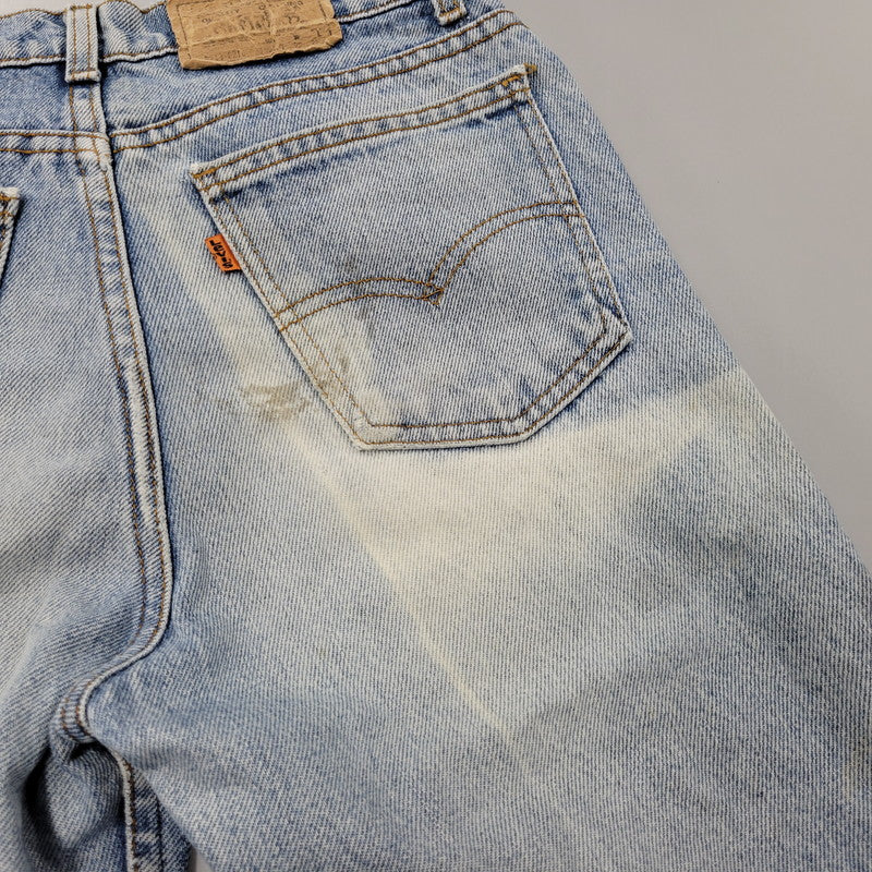【中古品】【メンズ】 LEVI'S リーバイス USA製 刻印551 オレンジタブ SMALLE 不均等V 718 DENIM PANTS デニム パンツ ズボン ボトムス 157-260613-ya-02-izu サイズ：29×34 カラー：ライトインディゴ 万代Net店