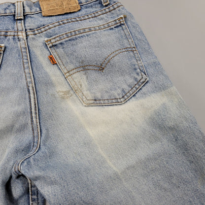 【中古品】【メンズ】 LEVI'S リーバイス USA製 刻印551 オレンジタブ SMALLE 不均等V 718 DENIM PANTS デニム パンツ ズボン ボトムス 157-260613-ya-02-izu サイズ：29×34 カラー：ライトインディゴ 万代Net店