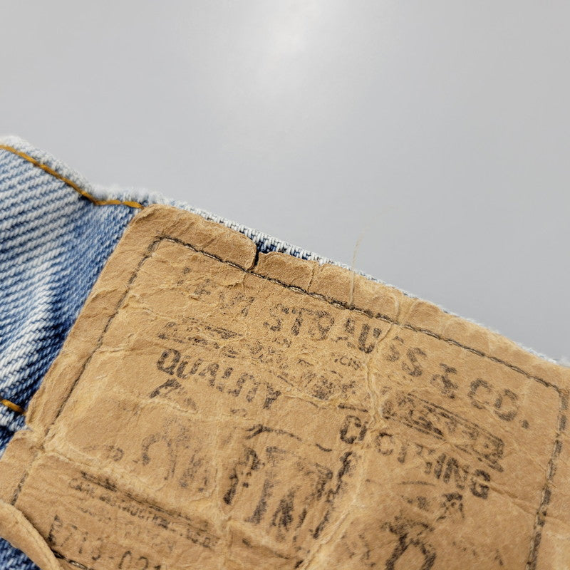 【中古品】【メンズ】 LEVI'S リーバイス USA製 刻印551 オレンジタブ SMALLE 不均等V 718 DENIM PANTS デニム パンツ ズボン ボトムス 157-260613-ya-02-izu サイズ：29×34 カラー：ライトインディゴ 万代Net店