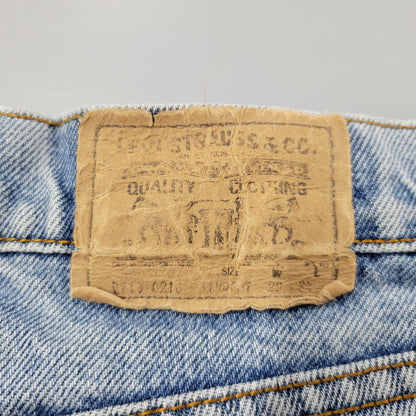 【中古品】【メンズ】 LEVI'S リーバイス USA製 刻印551 オレンジタブ SMALLE 不均等V 718 DENIM PANTS デニム パンツ ズボン ボトムス 157-260613-ya-02-izu サイズ：29×34 カラー：ライトインディゴ 万代Net店