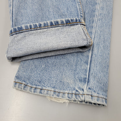 【中古品】【メンズ】 LEVI'S リーバイス USA製 刻印551 オレンジタブ SMALLE 不均等V 718 DENIM PANTS デニム パンツ ズボン ボトムス 157-260613-ya-02-izu サイズ：29×34 カラー：ライトインディゴ 万代Net店