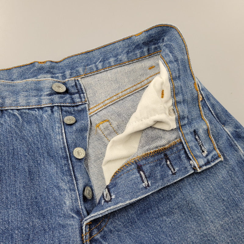 【中古品】【メンズ】 LEVI'S リーバイス USA製 刻印553 SMALLE STUDENT スモール スチューデント 不均等V BUTTONFLY ボタンフライ 501 DENIM PANTS デニム パンツ ズボン ボトムス 157-260613-ya-03-izu サイズ：29×36 カラー：インディゴ 万代Net店