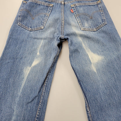 【中古品】【メンズ】 LEVI'S リーバイス USA製 刻印553 SMALLE STUDENT スモール スチューデント 不均等V BUTTONFLY ボタンフライ 501 DENIM PANTS デニム パンツ ズボン ボトムス 157-260613-ya-03-izu サイズ：29×36 カラー：インディゴ 万代Net店