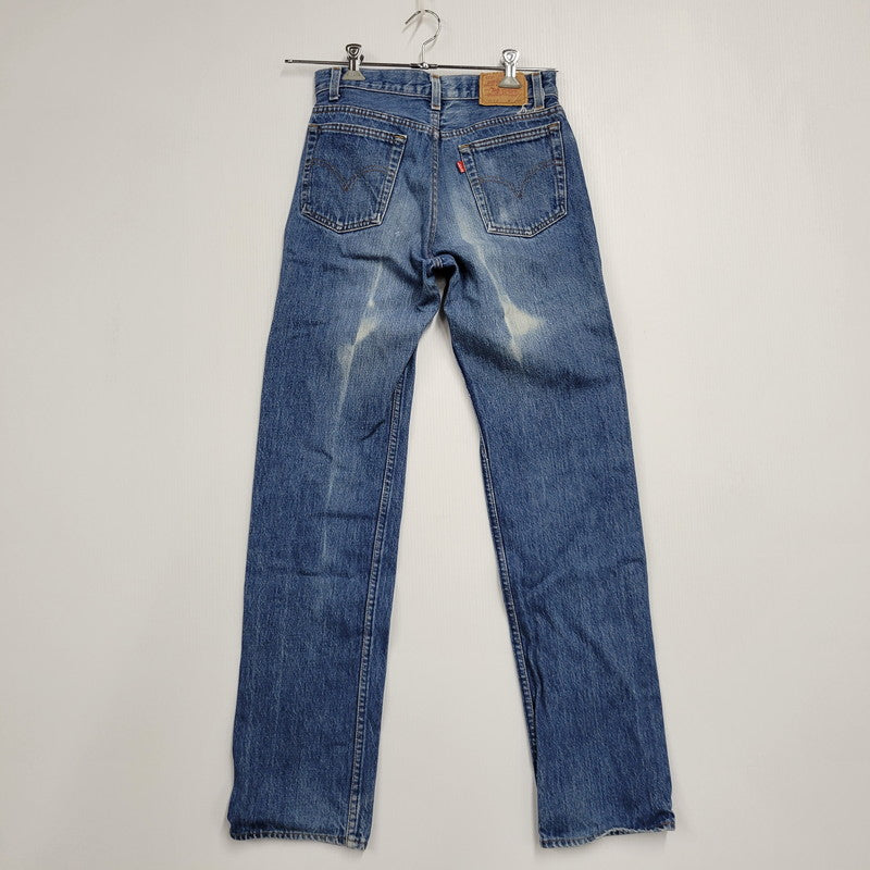 【中古品】【メンズ】 LEVI'S リーバイス USA製 刻印553 SMALLE STUDENT スモール スチューデント 不均等V BUTTONFLY ボタンフライ 501 DENIM PANTS デニム パンツ ズボン ボトムス 157-260613-ya-03-izu サイズ：29×36 カラー：インディゴ 万代Net店