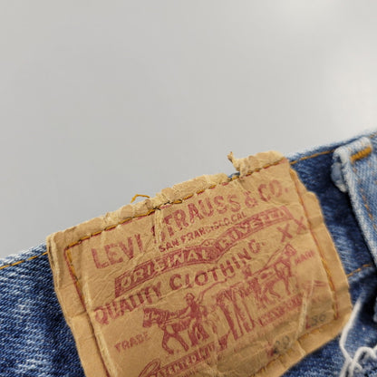 【中古品】【メンズ】 LEVI'S リーバイス USA製 刻印553 SMALLE STUDENT スモール スチューデント 不均等V BUTTONFLY ボタンフライ 501 DENIM PANTS デニム パンツ ズボン ボトムス 157-260613-ya-03-izu サイズ：29×36 カラー：インディゴ 万代Net店