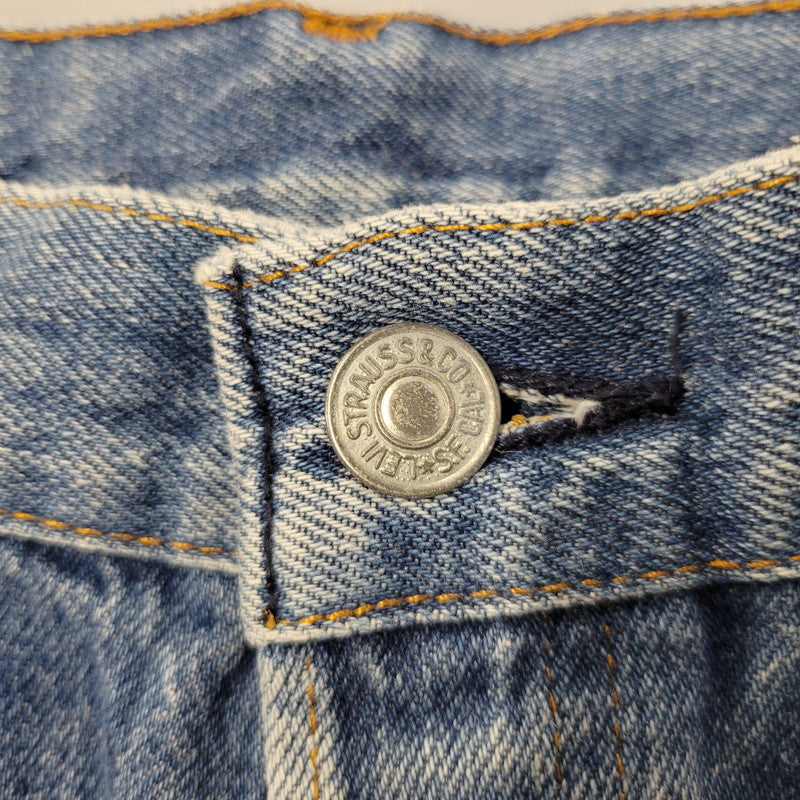 【中古品】【メンズ】 LEVI'S リーバイス USA製 刻印553 SMALLE STUDENT スモール スチューデント 不均等V BUTTONFLY ボタンフライ 501 DENIM PANTS デニム パンツ ズボン ボトムス 157-260613-ya-03-izu サイズ：29×36 カラー：インディゴ 万代Net店