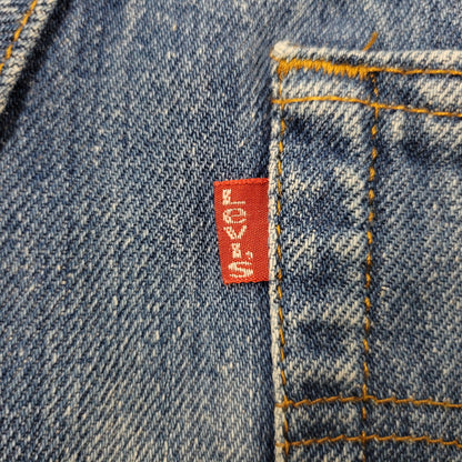【中古品】【メンズ】 LEVI'S リーバイス USA製 刻印553 SMALLE STUDENT スモール スチューデント 不均等V BUTTONFLY ボタンフライ 501 DENIM PANTS デニム パンツ ズボン ボトムス 157-260613-ya-03-izu サイズ：29×36 カラー：インディゴ 万代Net店