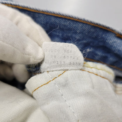 【中古品】【メンズ】 LEVI'S リーバイス USA製 刻印553 SMALLE STUDENT スモール スチューデント 不均等V BUTTONFLY ボタンフライ 501 DENIM PANTS デニム パンツ ズボン ボトムス 157-260613-ya-03-izu サイズ：29×36 カラー：インディゴ 万代Net店