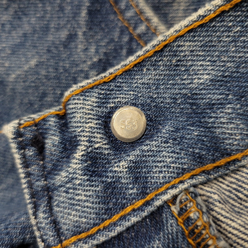 【中古品】【メンズ】 LEVI'S リーバイス USA製 刻印553 SMALLE STUDENT スモール スチューデント 不均等V BUTTONFLY ボタンフライ 501 DENIM PANTS デニム パンツ ズボン ボトムス 157-260613-ya-03-izu サイズ：29×36 カラー：インディゴ 万代Net店
