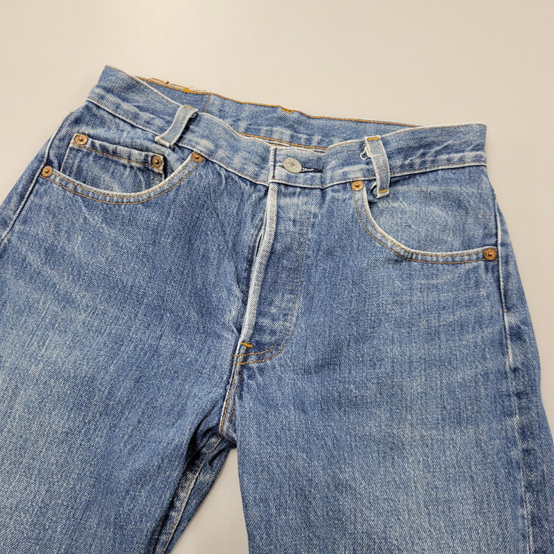 【中古品】【メンズ】 LEVI'S リーバイス USA製 刻印553 SMALLE STUDENT スモール スチューデント 不均等V BUTTONFLY ボタンフライ 501 DENIM PANTS デニム パンツ ズボン ボトムス 157-260613-ya-03-izu サイズ：29×36 カラー：インディゴ 万代Net店