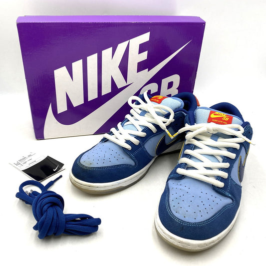 【中古品】【メンズ】 NIKE SB ナイキエスビー × WHY SO SAD? ワイ ソー サッド? DUNK LOW PRM WSS DX5549-400 ダンク ロー プレミアム WSS スニーカー 靴 160-260607-as-10-izu サイズ：28cm カラー：COASTAL BLUE/COASTAL BLUE 万代Net店