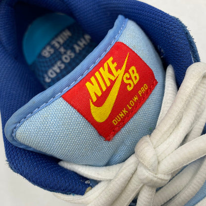 【中古品】【メンズ】 NIKE SB ナイキエスビー × WHY SO SAD? ワイ ソー サッド? DUNK LOW PRM WSS DX5549-400 ダンク ロー プレミアム WSS スニーカー 靴 160-260607-as-10-izu サイズ：28cm カラー：COASTAL BLUE/COASTAL BLUE 万代Net店