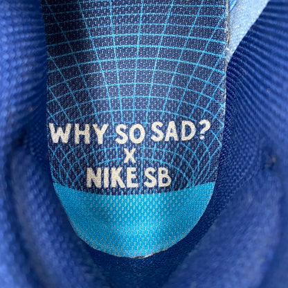 【中古品】【メンズ】 NIKE SB ナイキエスビー × WHY SO SAD? ワイ ソー サッド? DUNK LOW PRM WSS DX5549-400 ダンク ロー プレミアム WSS スニーカー 靴 160-260607-as-10-izu サイズ：28cm カラー：COASTAL BLUE/COASTAL BLUE 万代Net店