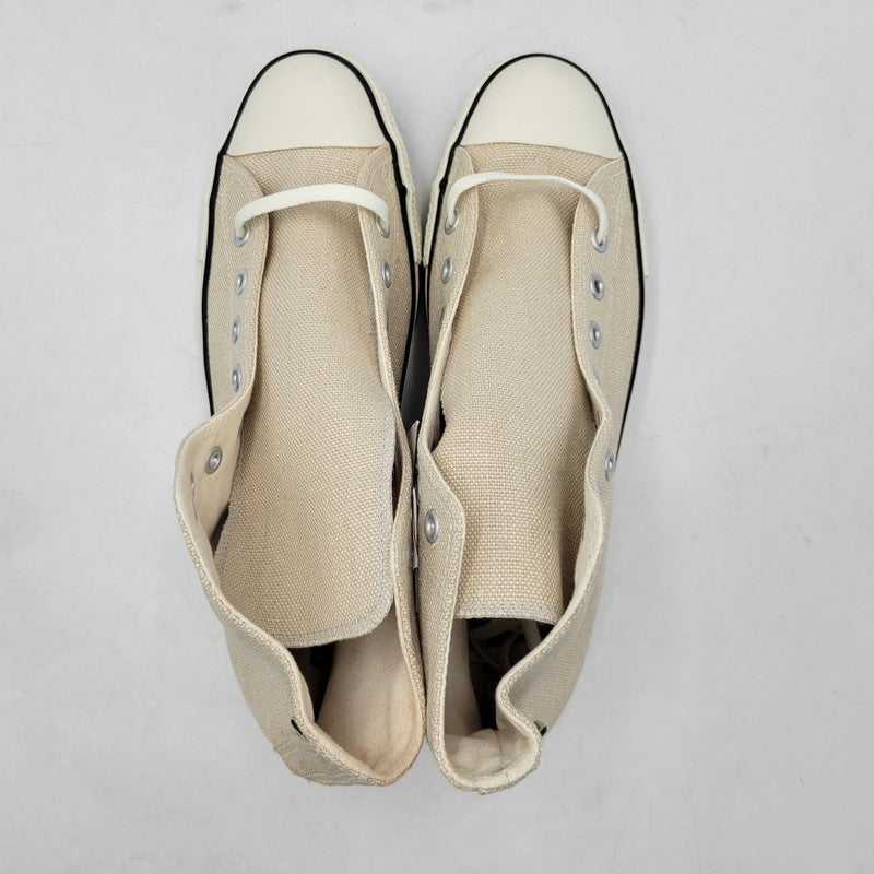 【中古品】【メンズ】 CONVERSE コンバース ALL STAR HEMP HI 1C298 オールスター ヘンプ ハイ スニーカー シューズ 靴 162-260618-as-11-izu サイズ：29cm カラー：BEIGE 万代Net店