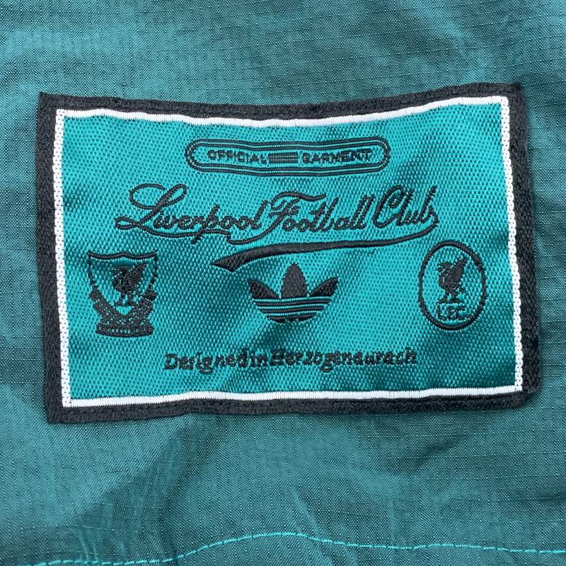 【中古品】【メンズ】 adidas アディダス LIVERPOOL FC TERRACE ICONS HALF-ZIP JACKET JW5474 リバプールFC テラスアイコン ハーフジップ ジャケット 148-260607-as-15-izu サイズ：L カラー：グリーン 万代Net店