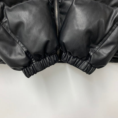 【中古品】【メンズ】 AAPE BY A BATHING APE エーエイプバイアベイシングエイプ AAPEUNVS MOONFACE DOWN PUFFER JACKET AAPDNM7740XXP ダウンジャケット 142-260607-as-21-izu サイズ：L カラー：ブラック 万代Net店