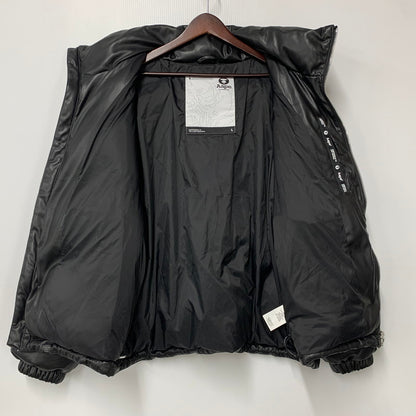 【中古品】【メンズ】 AAPE BY A BATHING APE エーエイプバイアベイシングエイプ AAPEUNVS MOONFACE DOWN PUFFER JACKET AAPDNM7740XXP ダウンジャケット 142-260607-as-21-izu サイズ：L カラー：ブラック 万代Net店