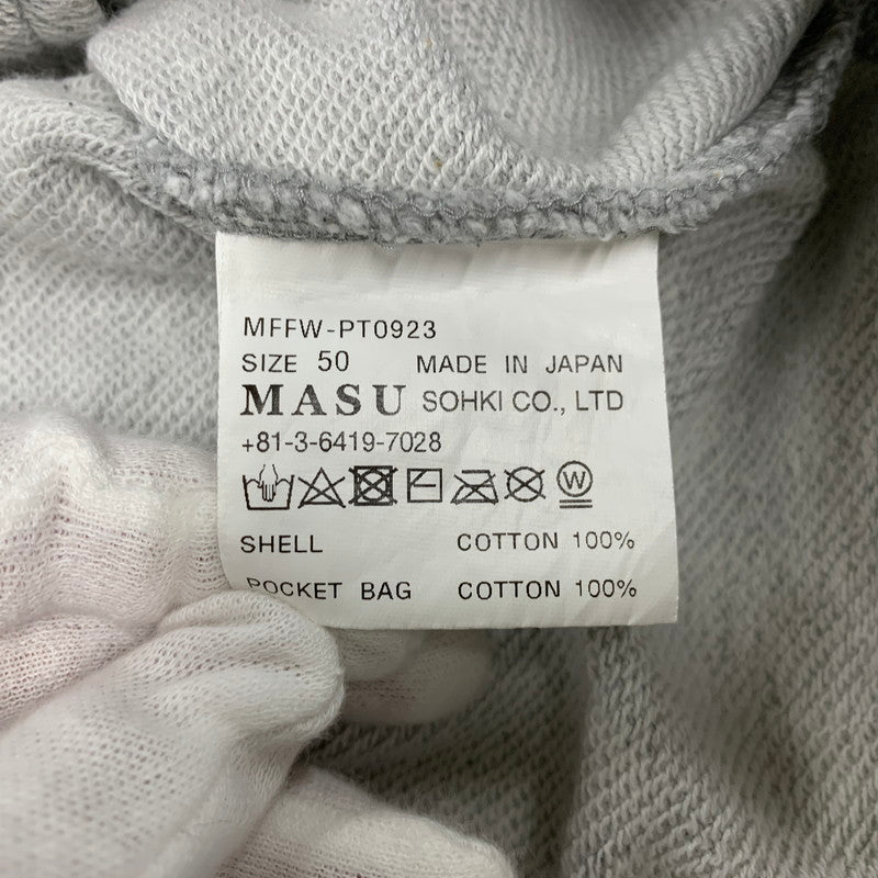 【中古品】【メンズ】 MASU エムエーエスユー MFFW-PT0923 BAGGY SWEAT PANTS バギー スウェット パンツ ボトムス ズボン 151-260611-cs-03-izu サイズ：50 カラー：グレー 万代Net店