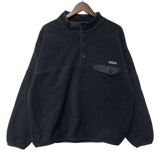 【中古品】【メンズ】 patagonia パタゴニア SYNCHILLA SNAP-T FLEECE PULLOVER シンチラ スナップT プルオーバー ジャマイカ製 144-260607-as-16-izu サイズ：XL カラー：ブラック 万代Net店