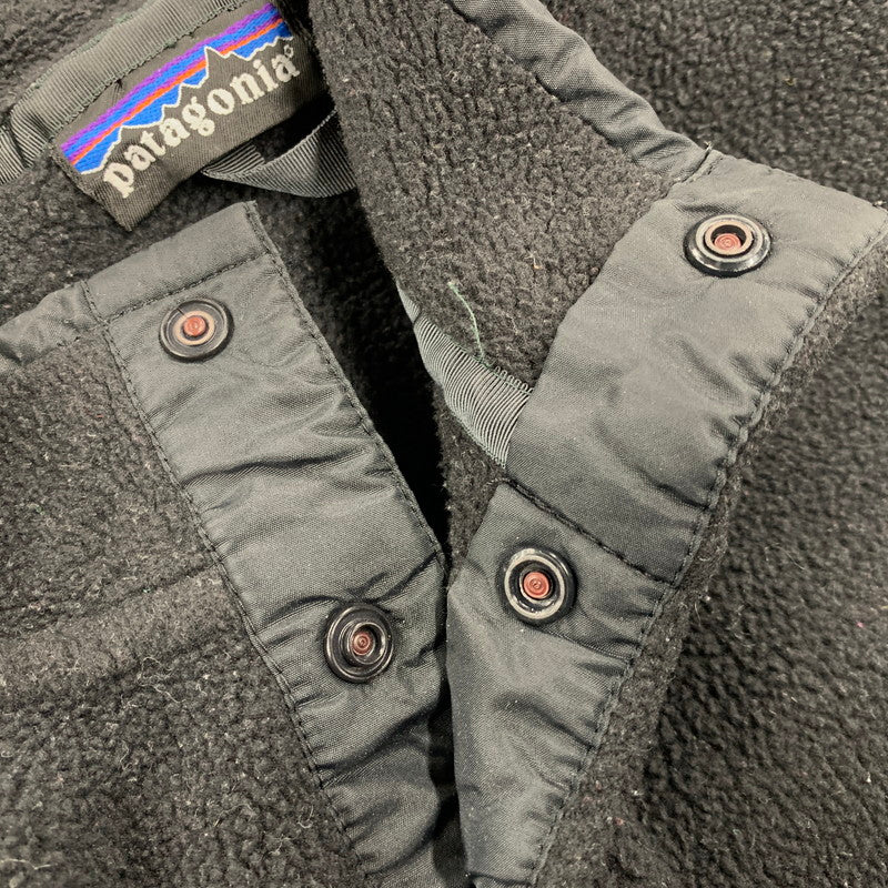 【中古品】【メンズ】 patagonia パタゴニア SYNCHILLA SNAP-T FLEECE PULLOVER シンチラ スナップT プルオーバー ジャマイカ製 144-260607-as-16-izu サイズ：XL カラー：ブラック 万代Net店