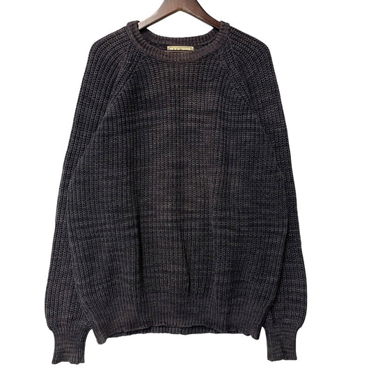 【中古品】【メンズ】 L.L.Bean エルエルビーン LOW GAUGE COTTON KNIT SHIRT ローゲージ コットン ニット USA製 長袖 トップス 146-260607-as-13-izu サイズ：M カラー：グレー 万代Net店