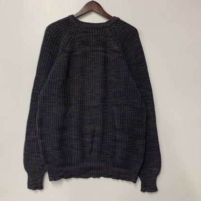 【中古品】【メンズ】 L.L.Bean エルエルビーン LOW GAUGE COTTON KNIT SHIRT ローゲージ コットン ニット USA製 長袖 トップス 146-260607-as-13-izu サイズ：M カラー：グレー 万代Net店