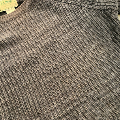 【中古品】【メンズ】 L.L.Bean エルエルビーン LOW GAUGE COTTON KNIT SHIRT ローゲージ コットン ニット USA製 長袖 トップス 146-260607-as-13-izu サイズ：M カラー：グレー 万代Net店
